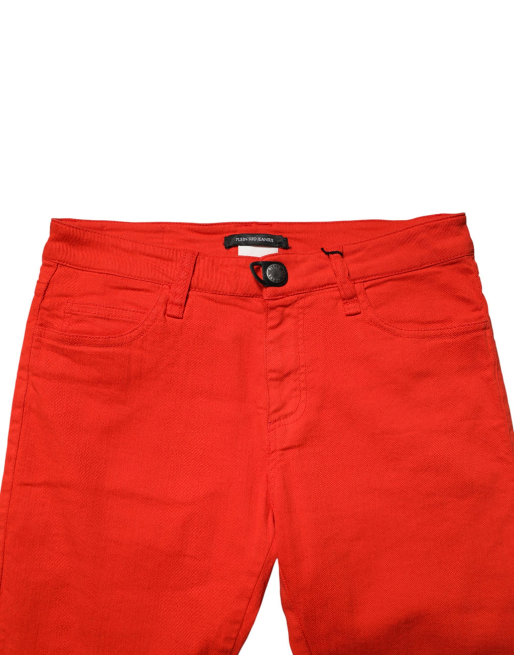 PLEIN SUD Red Cropped Jeans for Women side view
