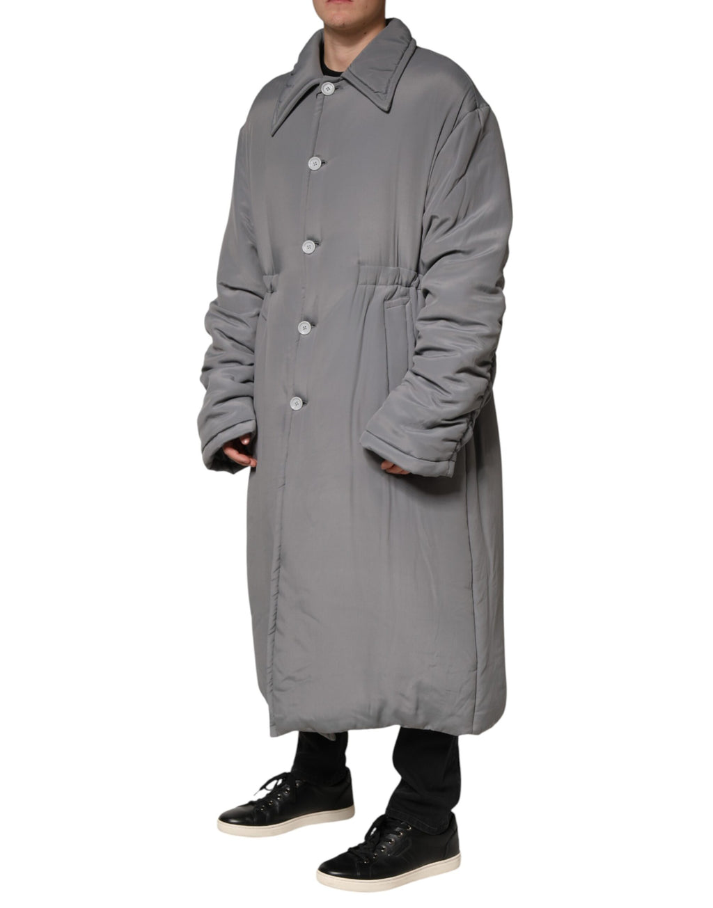 Dolce & Gabbana Grey Coat for Men detail view