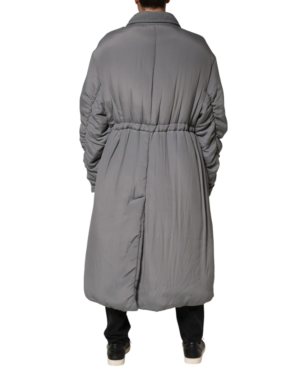 Dolce & Gabbana Grey Coat for Men side view