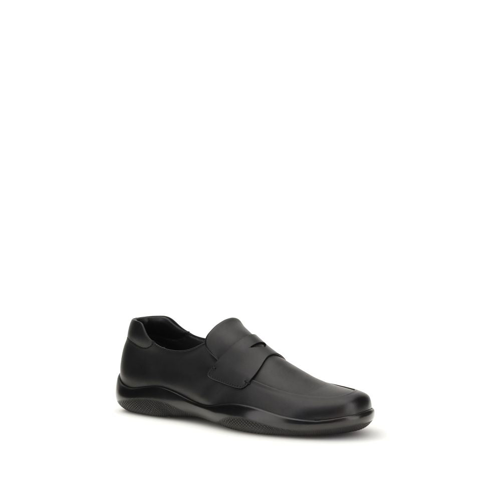 Prada Black Slip On Loafers for Men alternate view