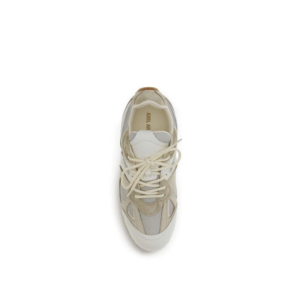 Axel Arigato Beige Low Top Sneakers for Men side view