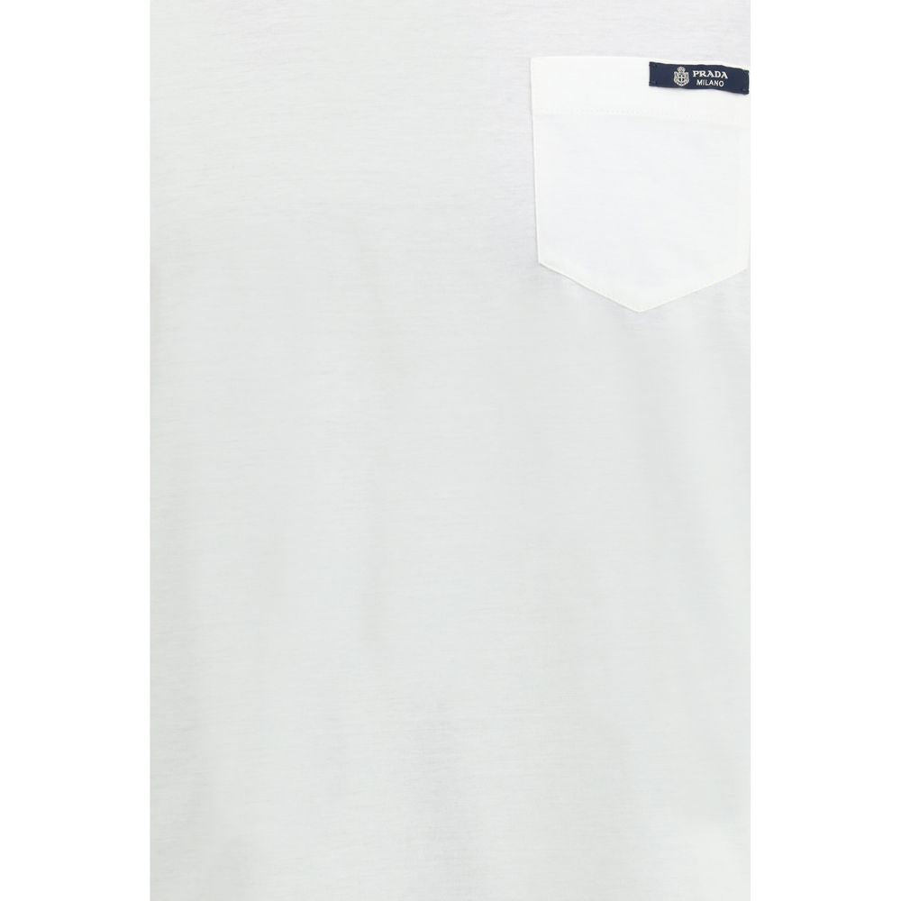 T-shirt en coton blanc Prada