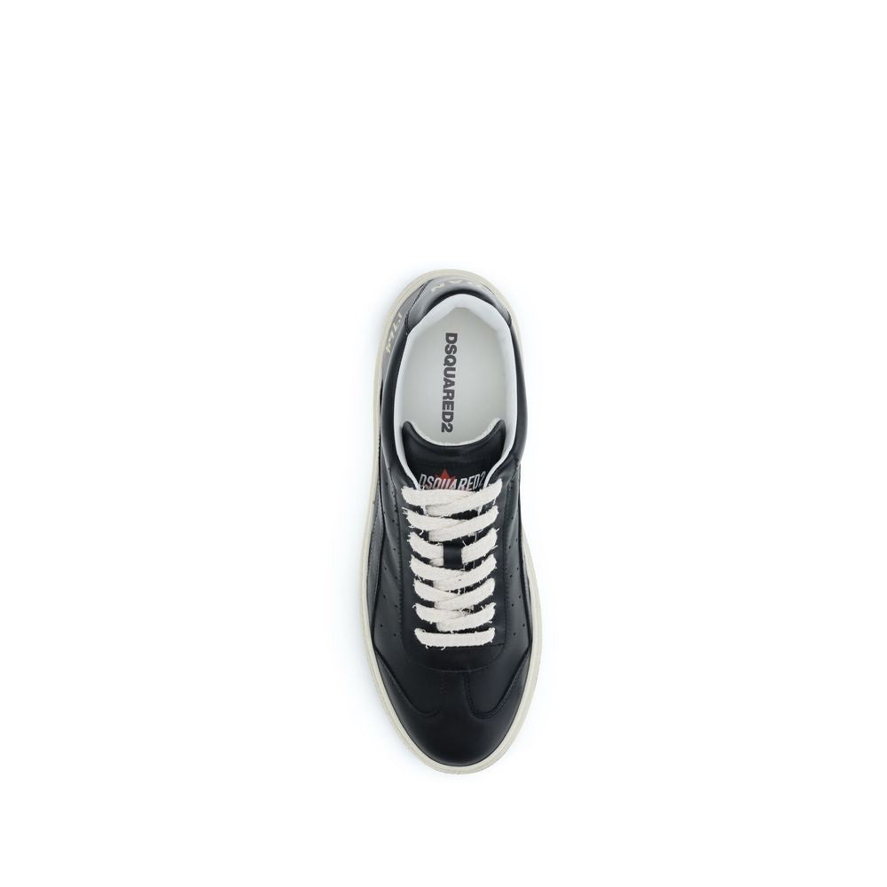 Dsquared² Black Low Top Sneakers for Men side view