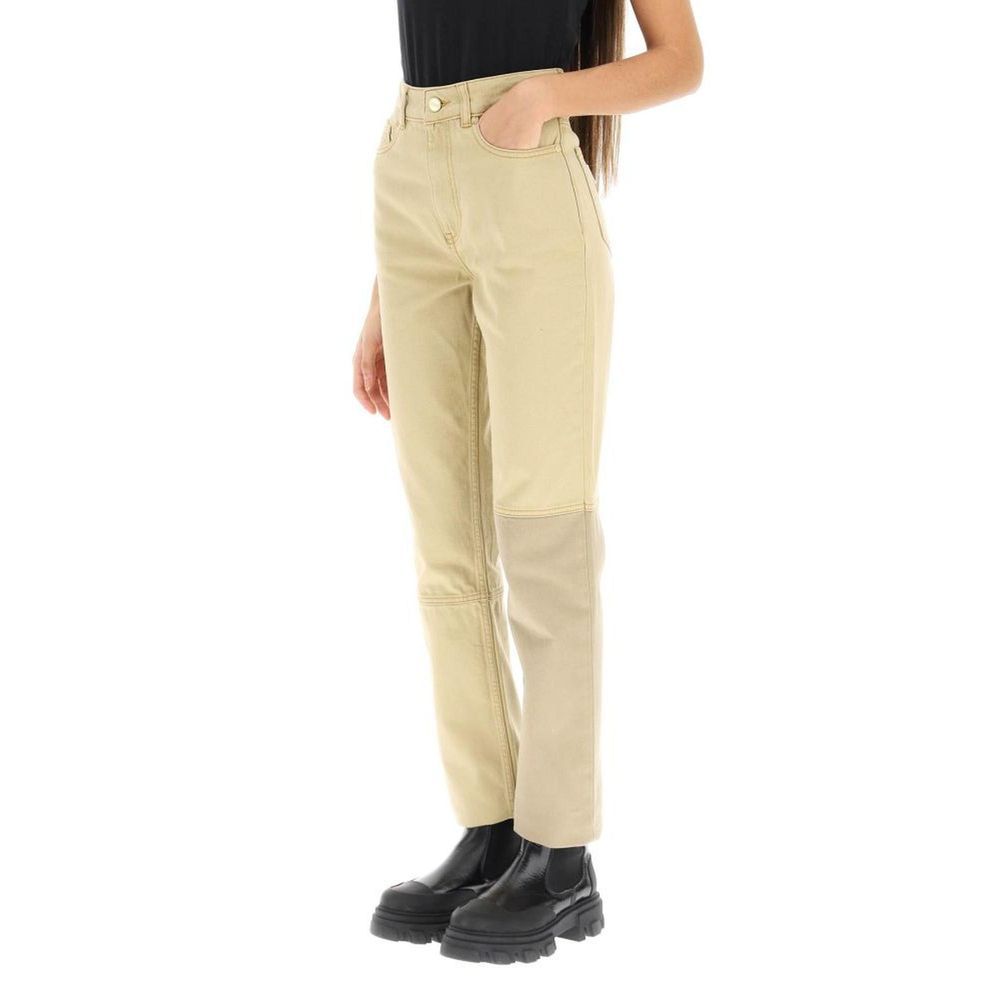 Ganni Brown Jeans for Women detail view