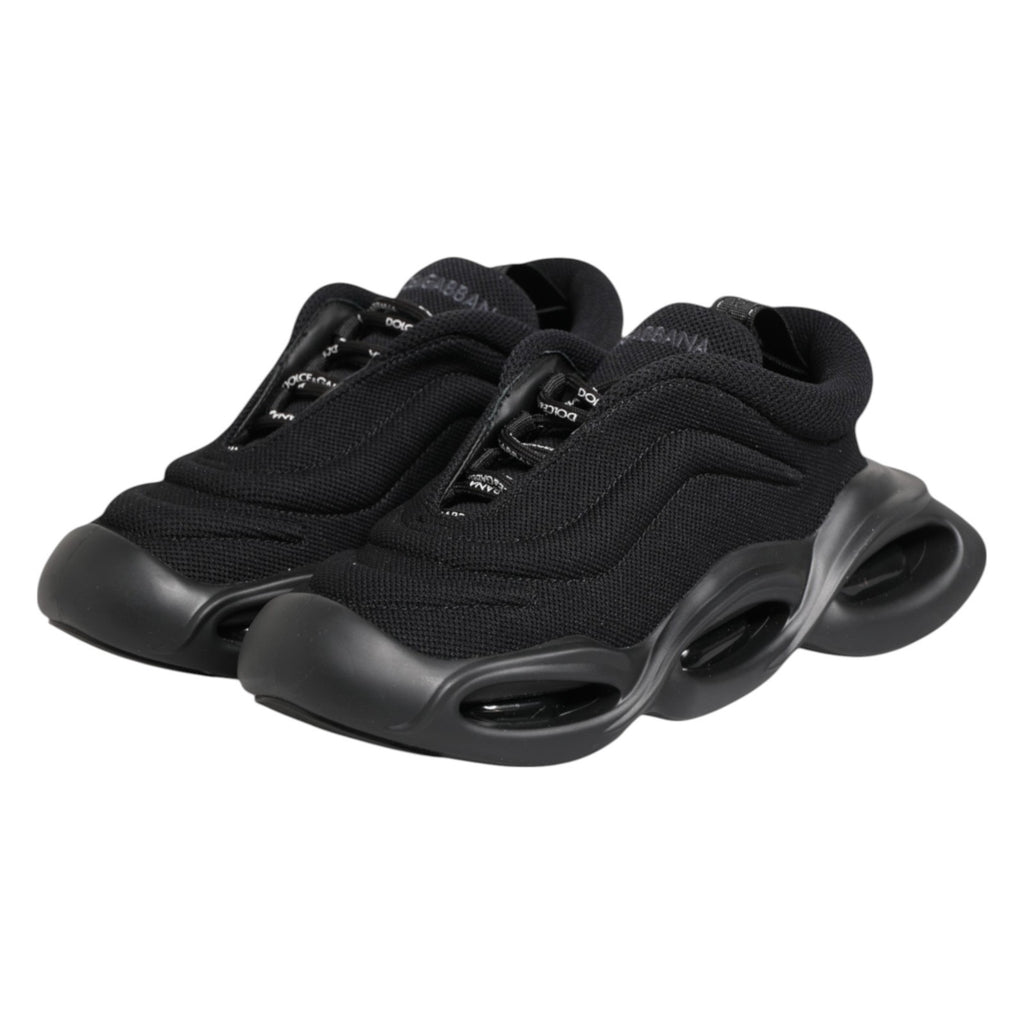 Dolce & Gabbana Black Chunky Sneakers for Women side view