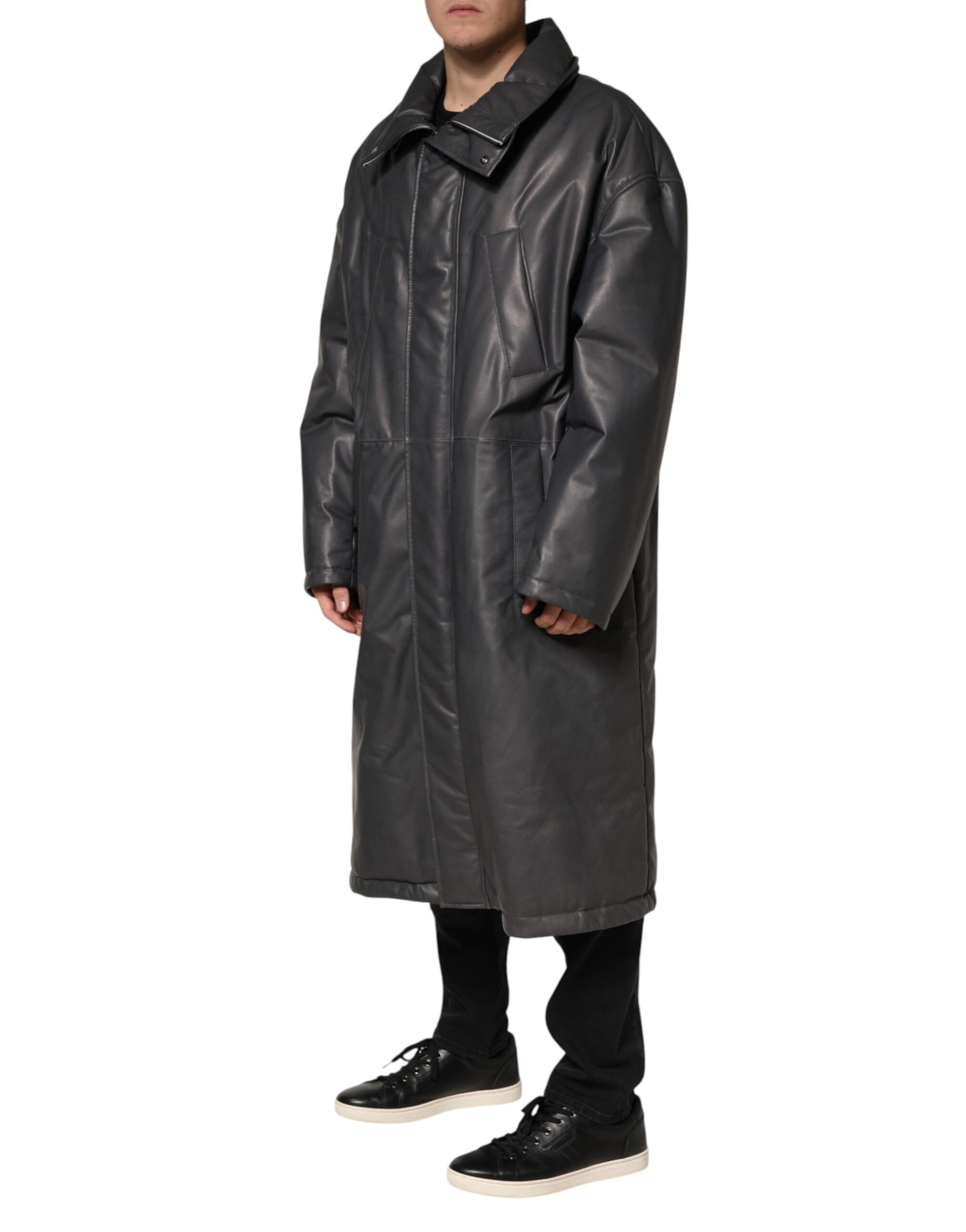 Dolce & Gabbana Black Coat for Men detail view