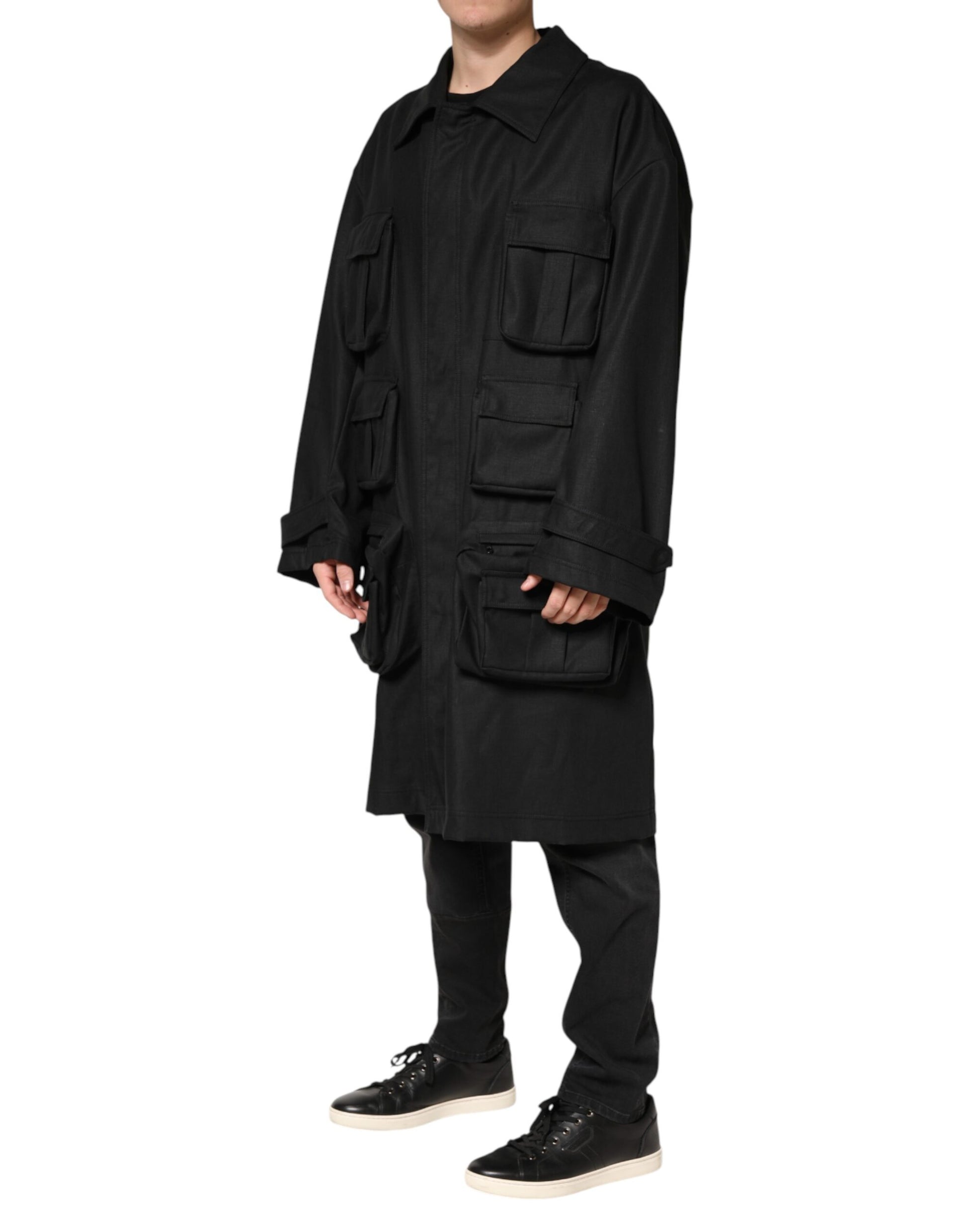 Dolce & Gabbana Black Coat for Men detail view