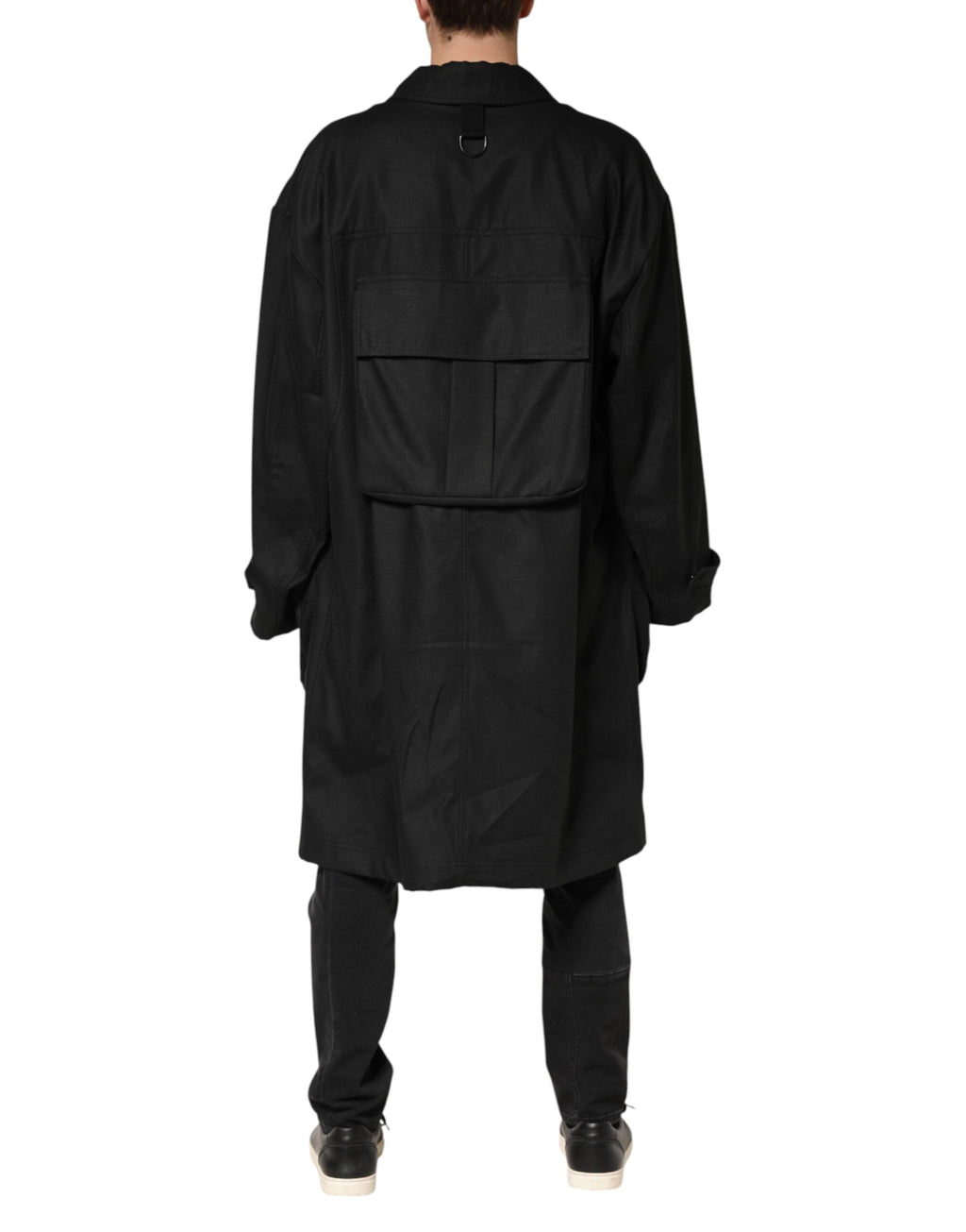 Dolce & Gabbana Black Coat for Men side view