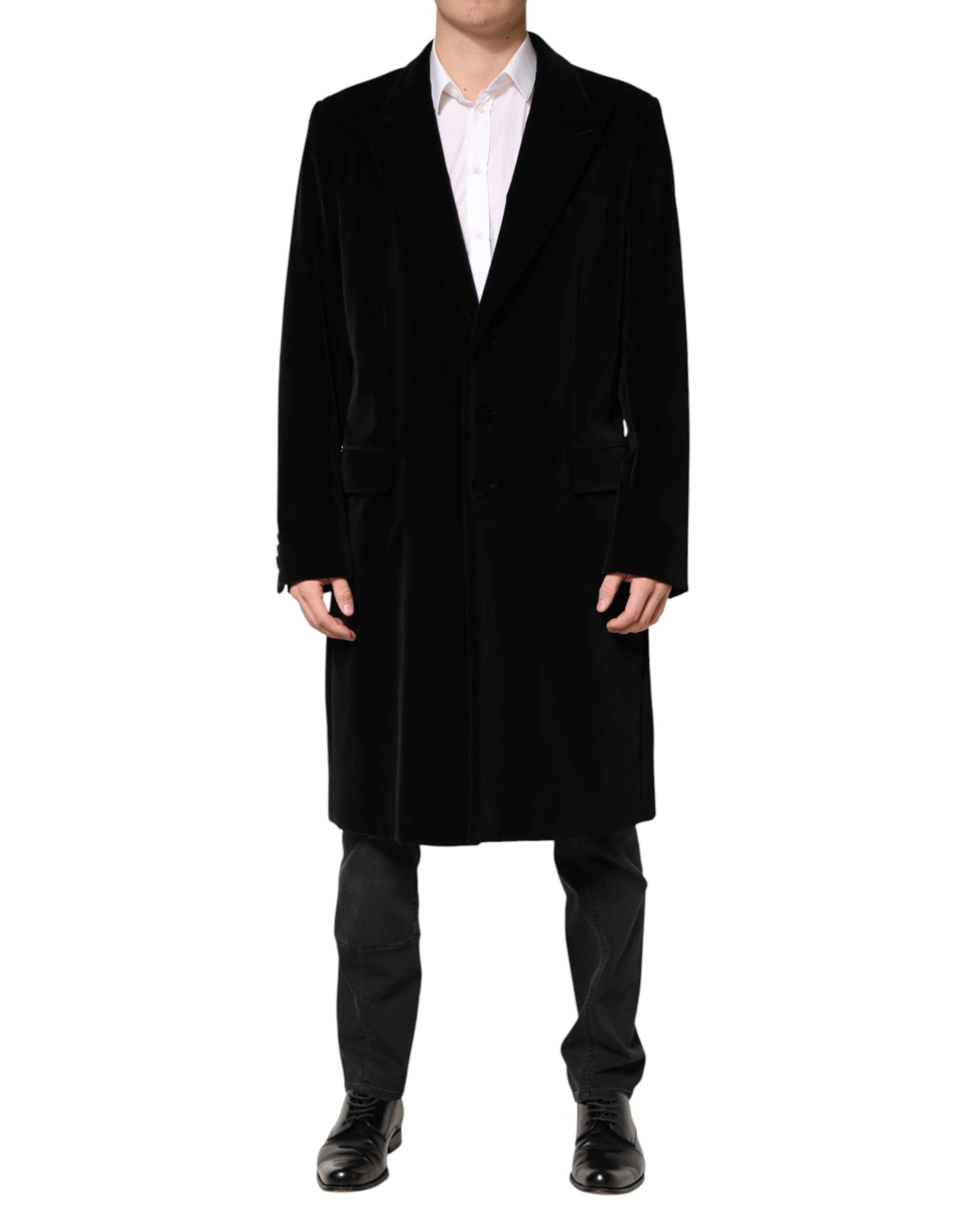 Dolce & Gabbana Black Coat for Men