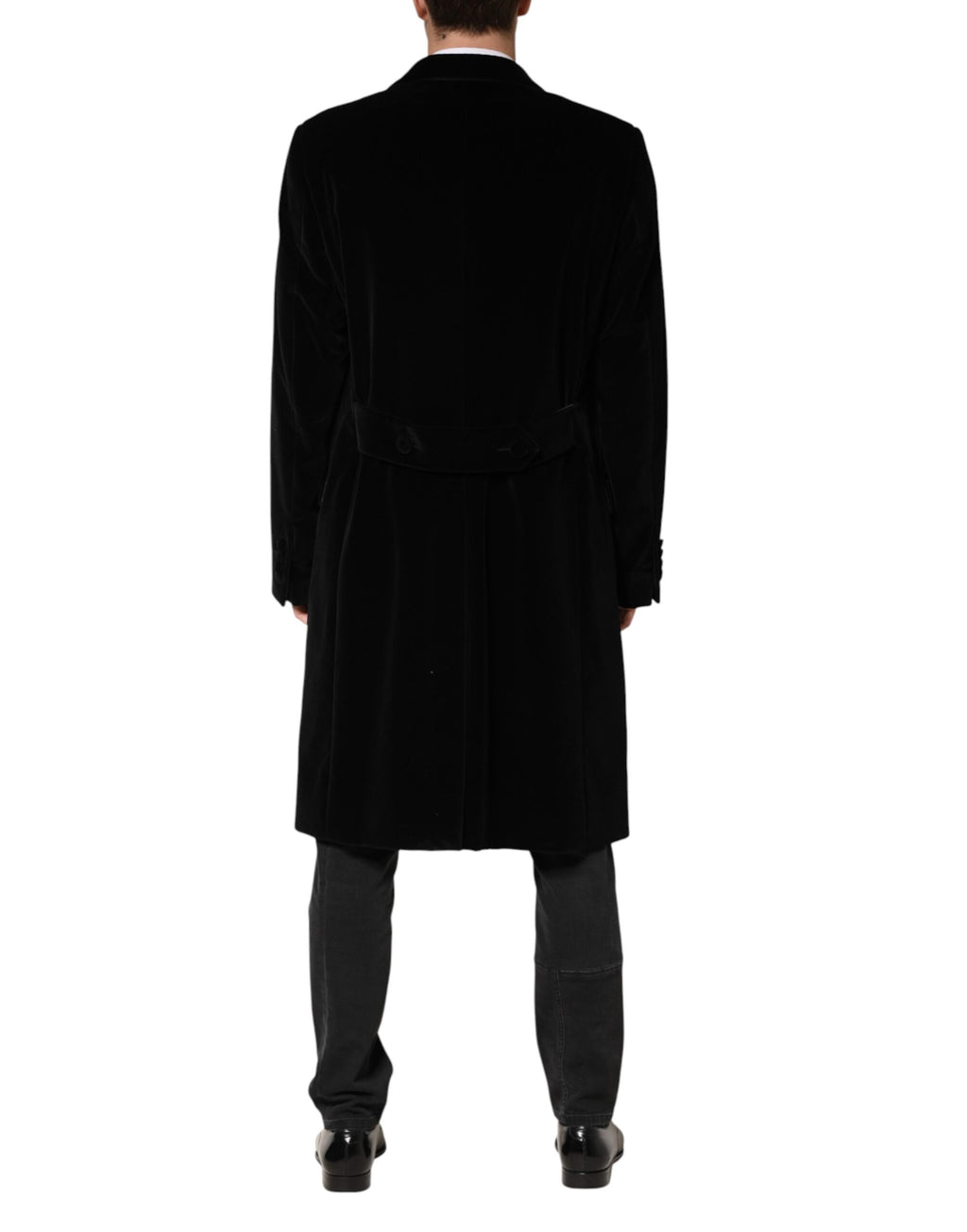 Dolce & Gabbana Black Coat for Men side view