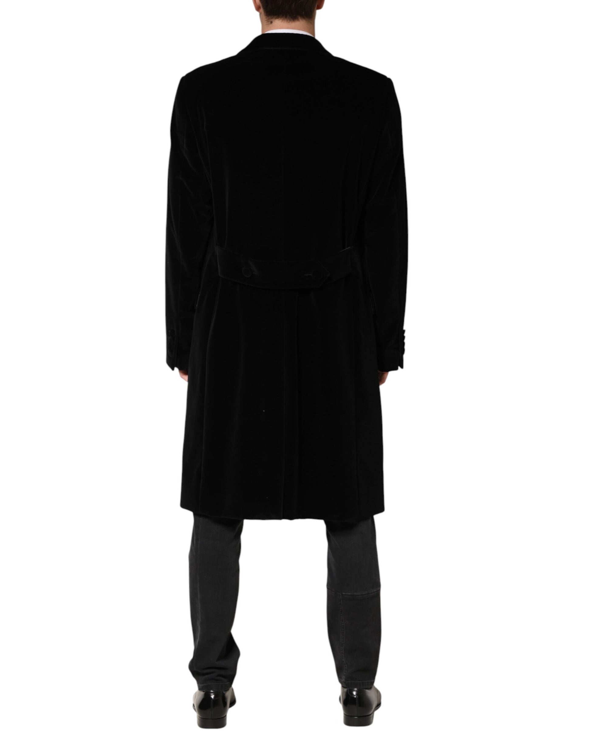 Dolce & Gabbana Black Coat for Men side view