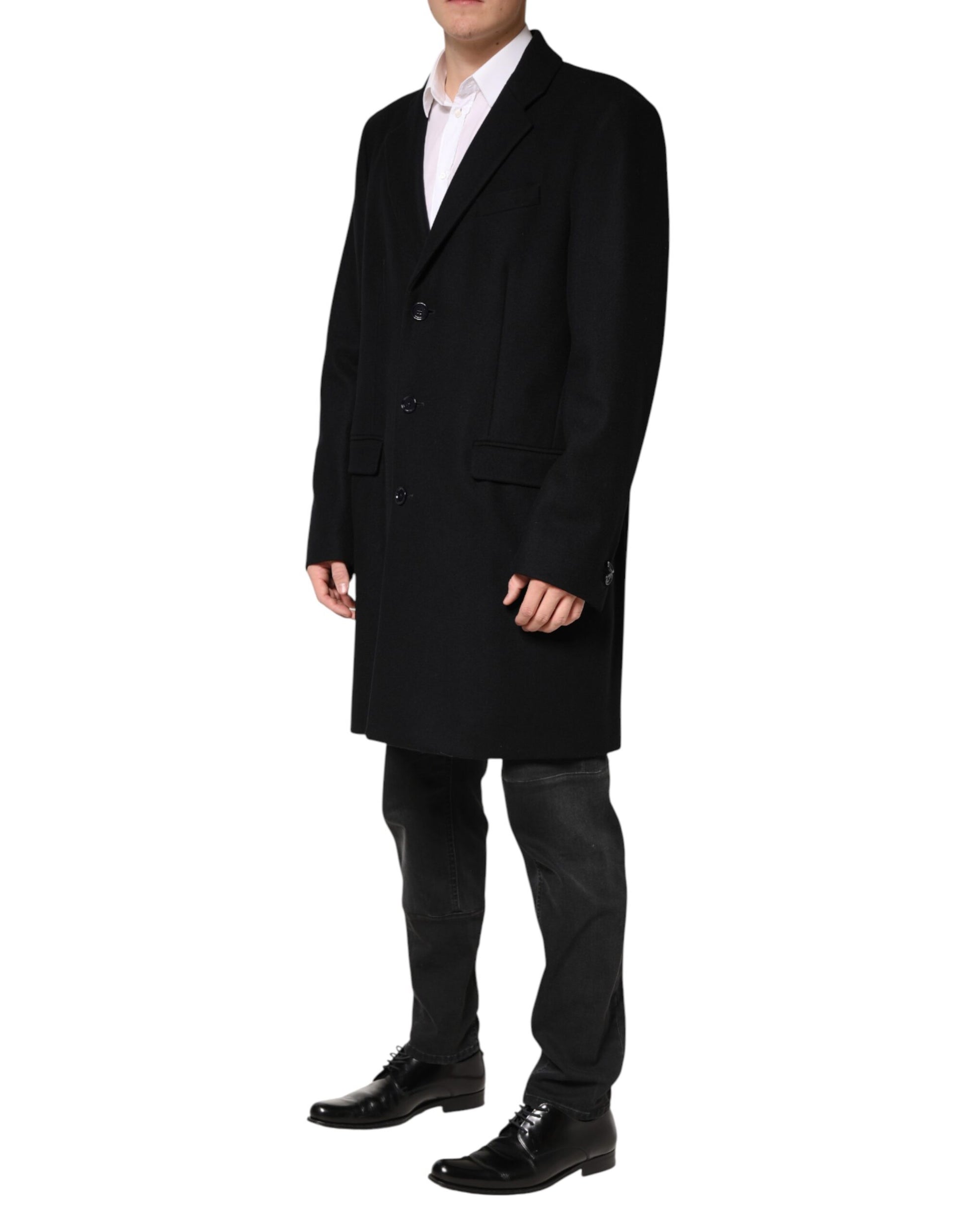 Dolce & Gabbana Black Coat for Men detail view