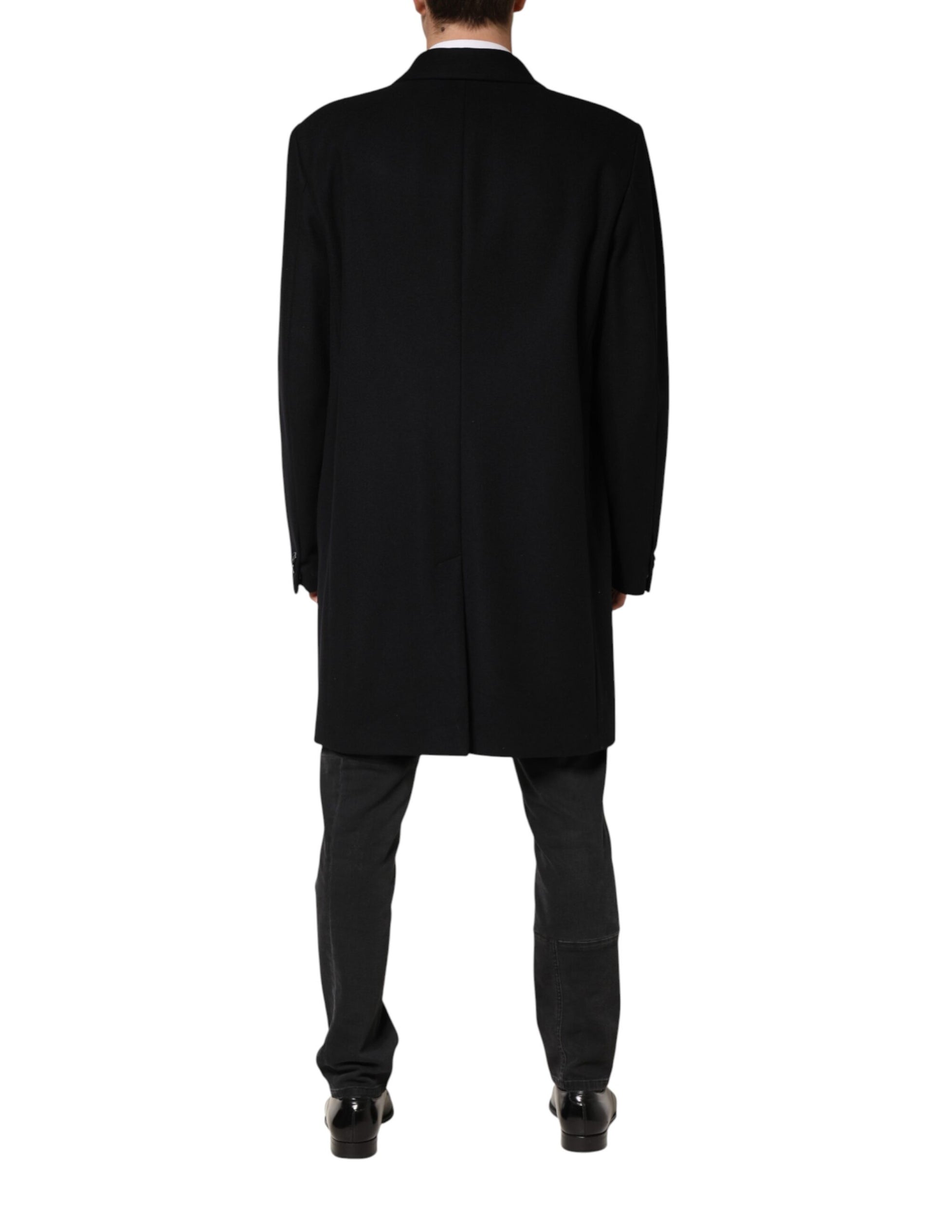Dolce & Gabbana Black Coat for Men side view