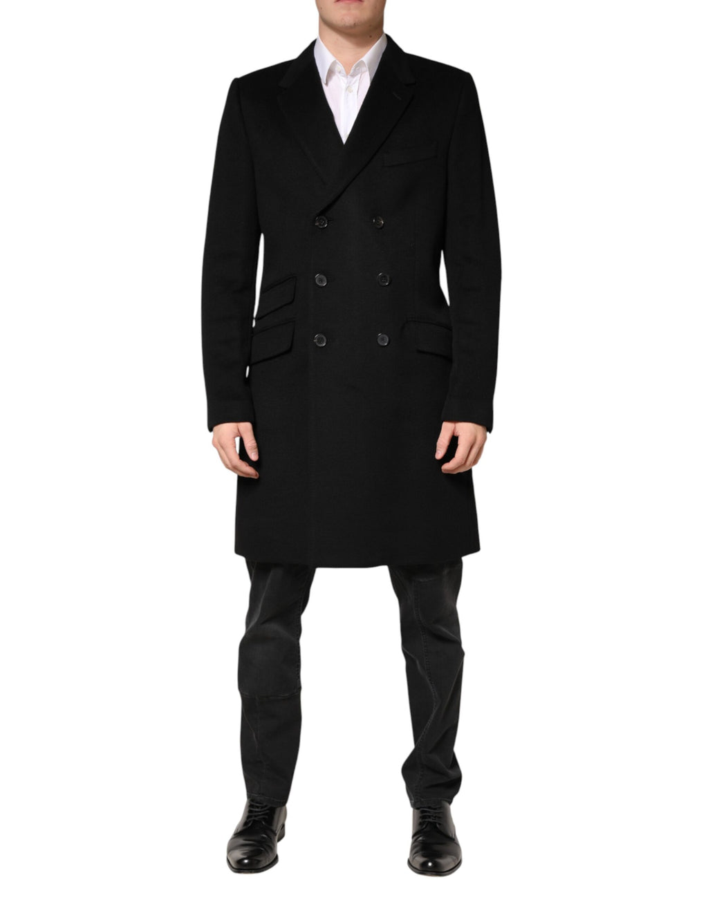 Dolce & Gabbana Black Coat for Men