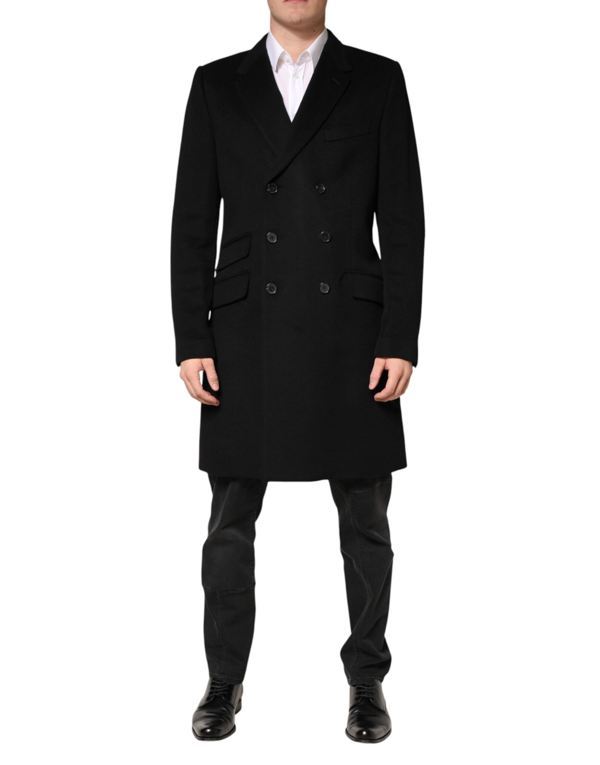 Dolce & Gabbana Black Coat for Men