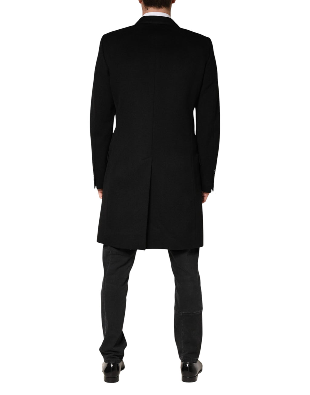 Dolce & Gabbana Black Coat for Men side view