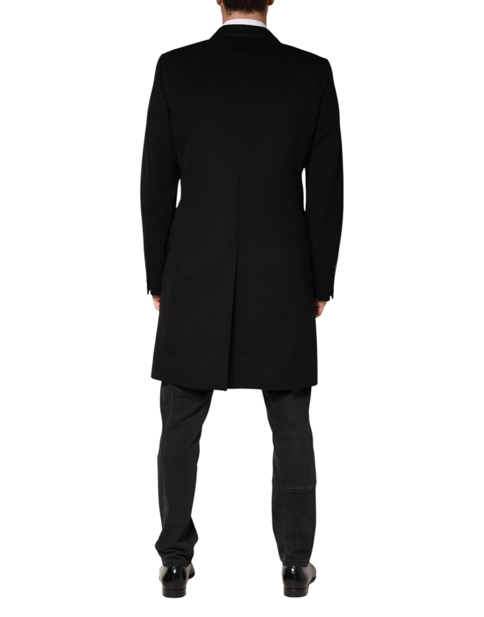 Dolce & Gabbana Black Coat for Men side view