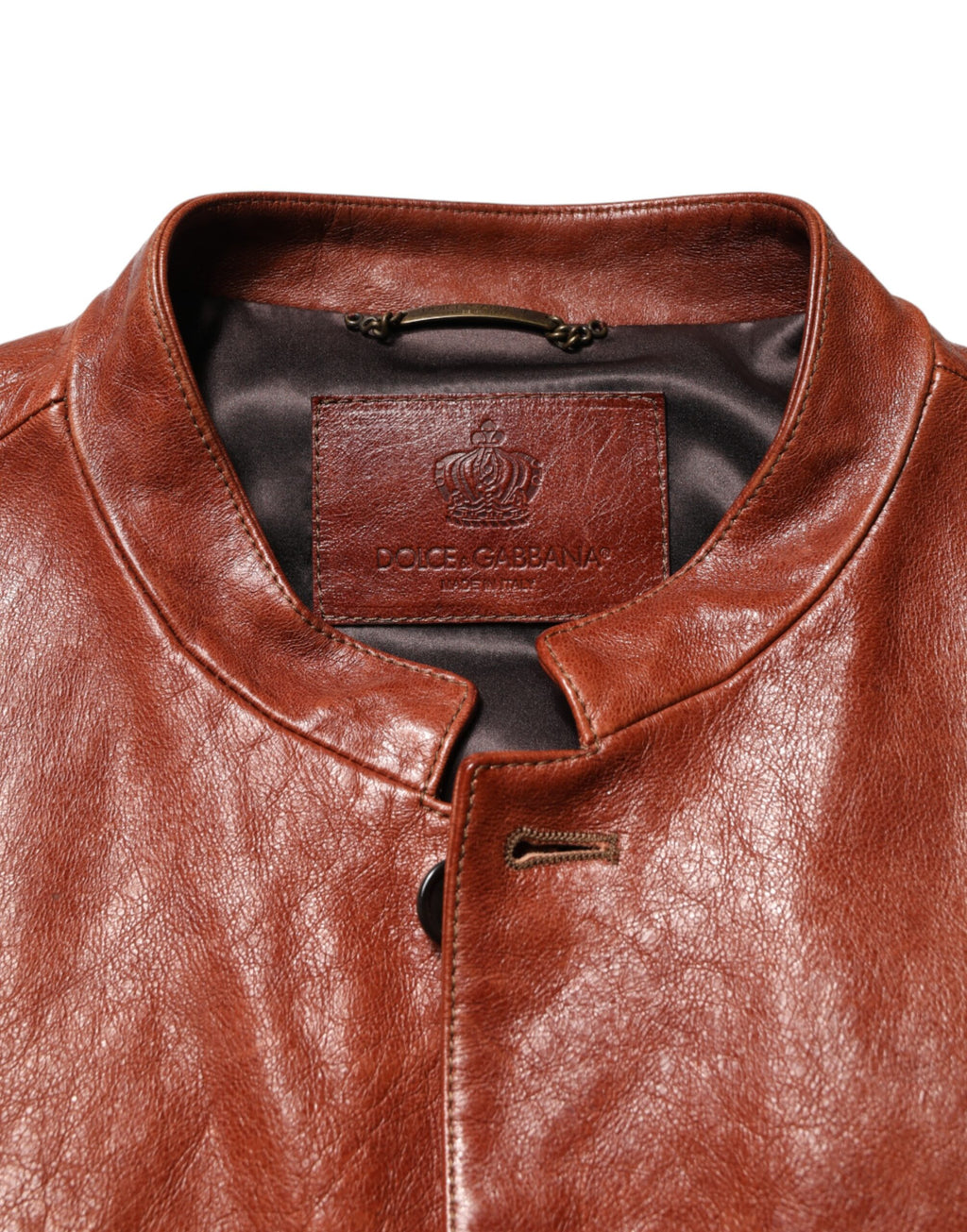 Dolce & Gabbana Brown Biker Jackets for Men additional view