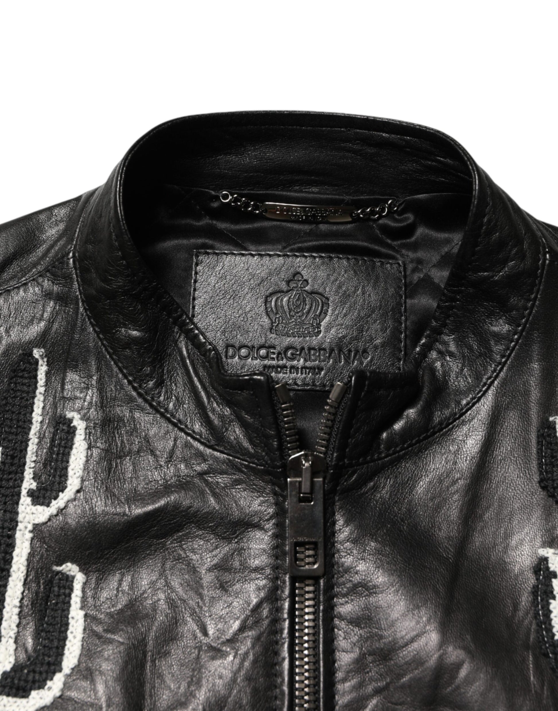 Dolce & Gabbana Black Biker Jackets for Men additional view