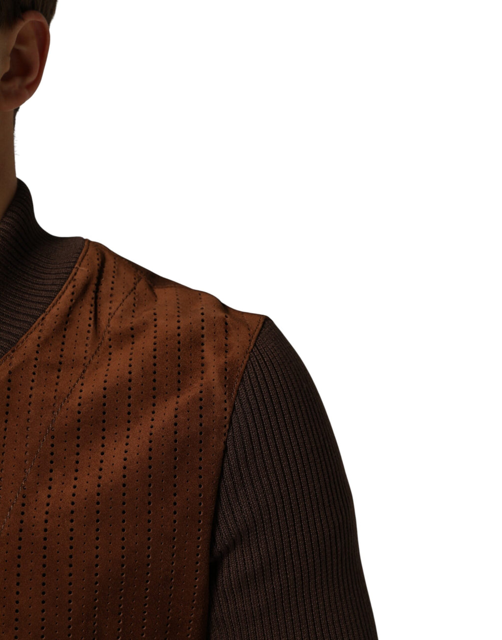 Dolce & Gabbana Brown Biker Jackets for Men additional view