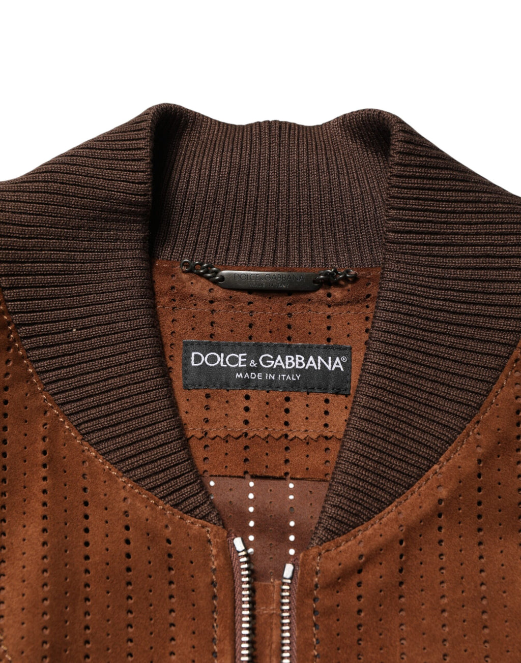 Dolce & Gabbana Brown Biker Jackets for Men additional view