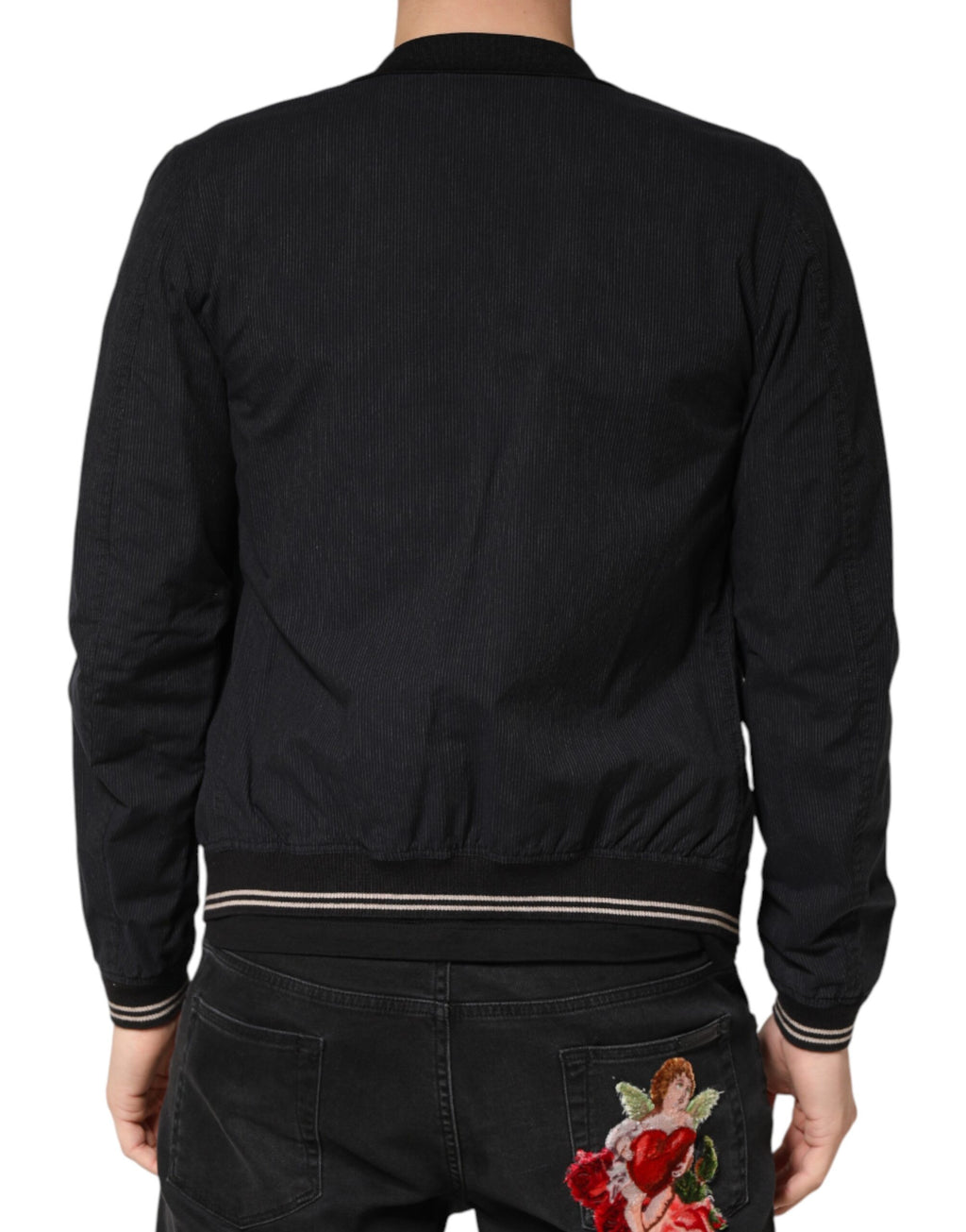 Dolce & Gabbana Blue Bomber for Men side view