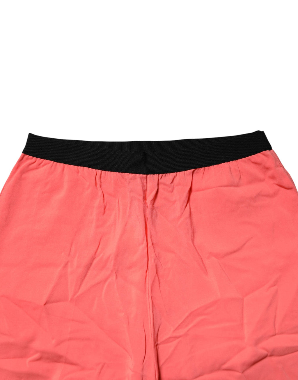 Pantalon large taille haute droit Jucca rose fluo