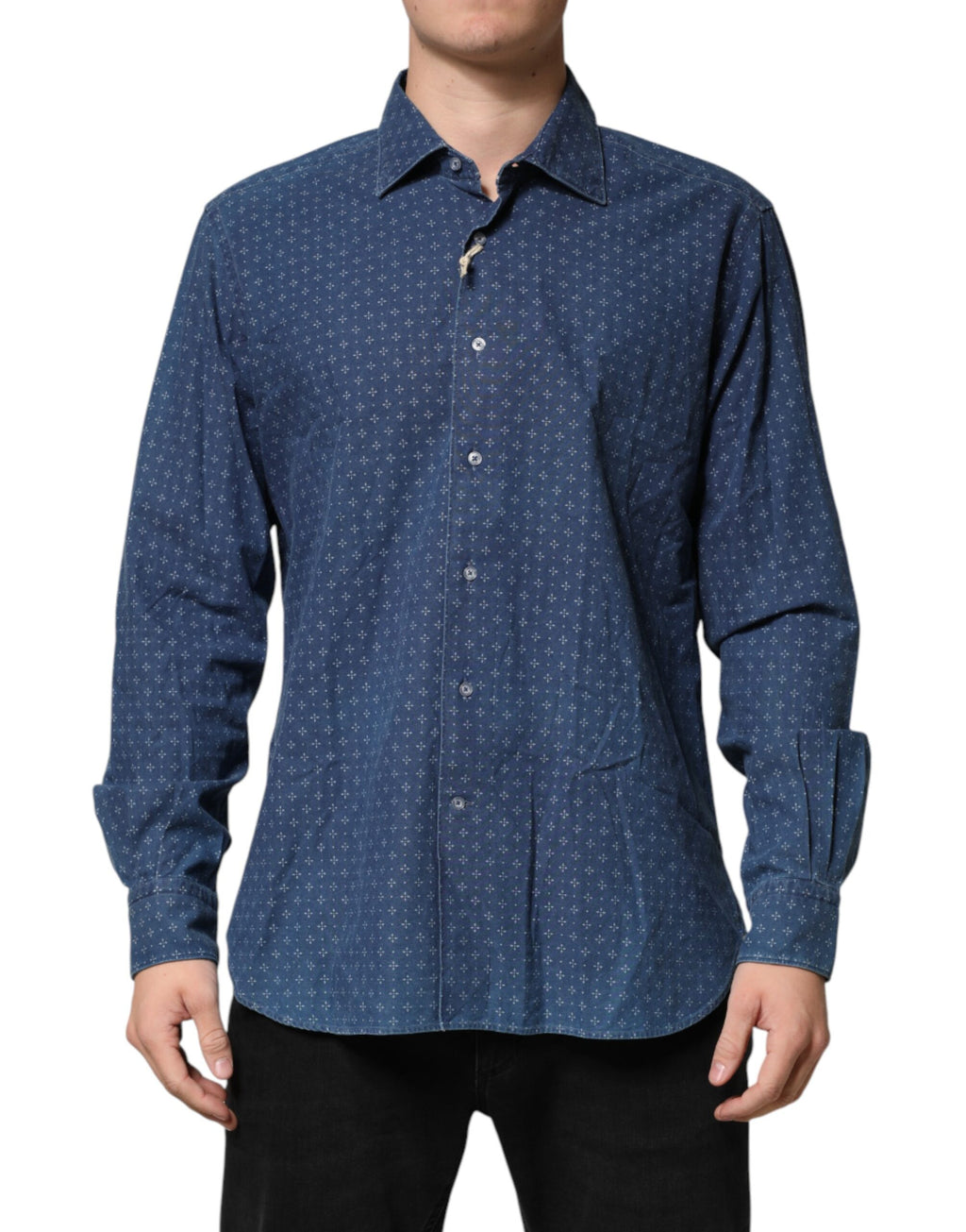 Orian 1968 Blue Dress Shirt for Men