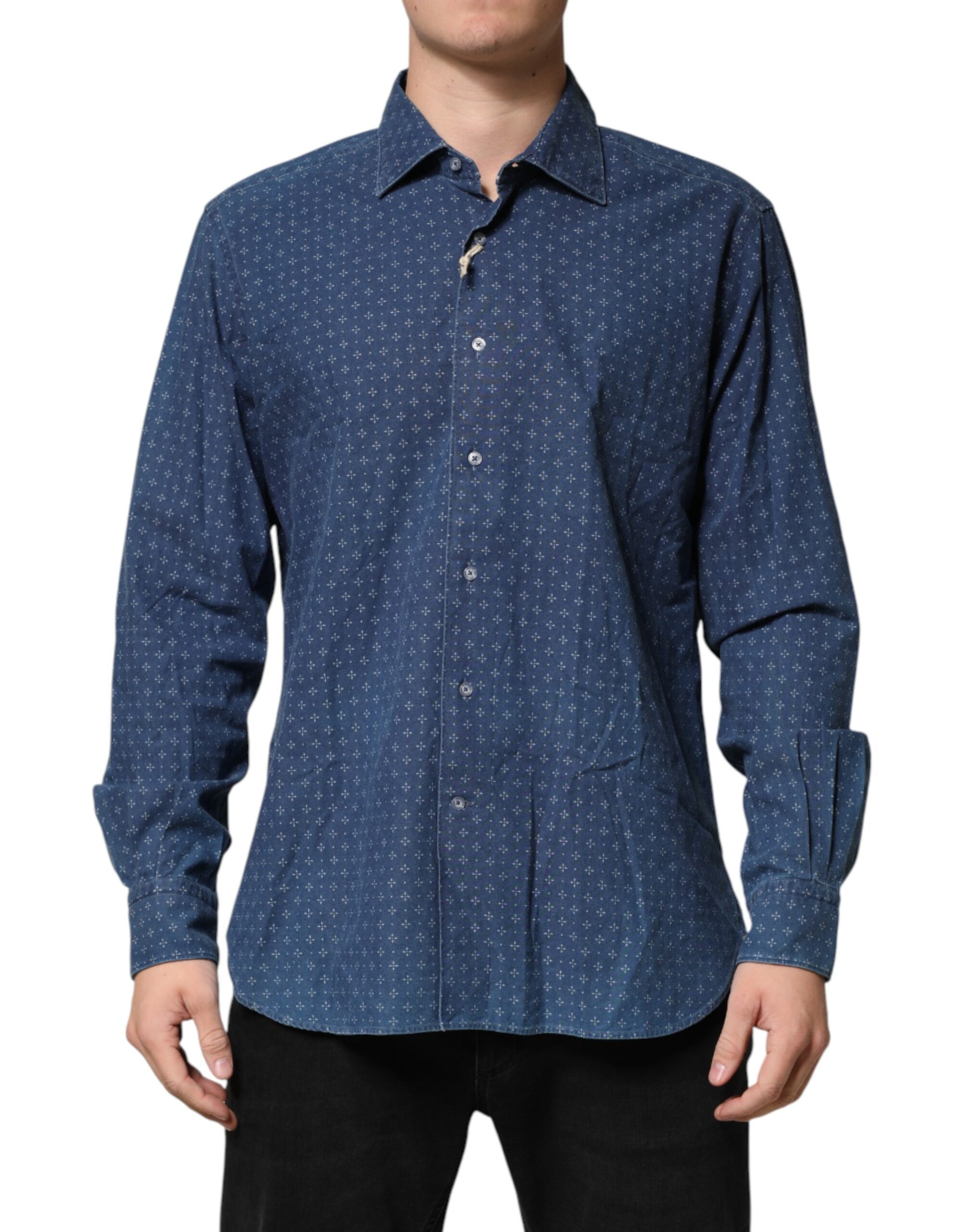 Orian 1968 Blue Dress Shirt for Men