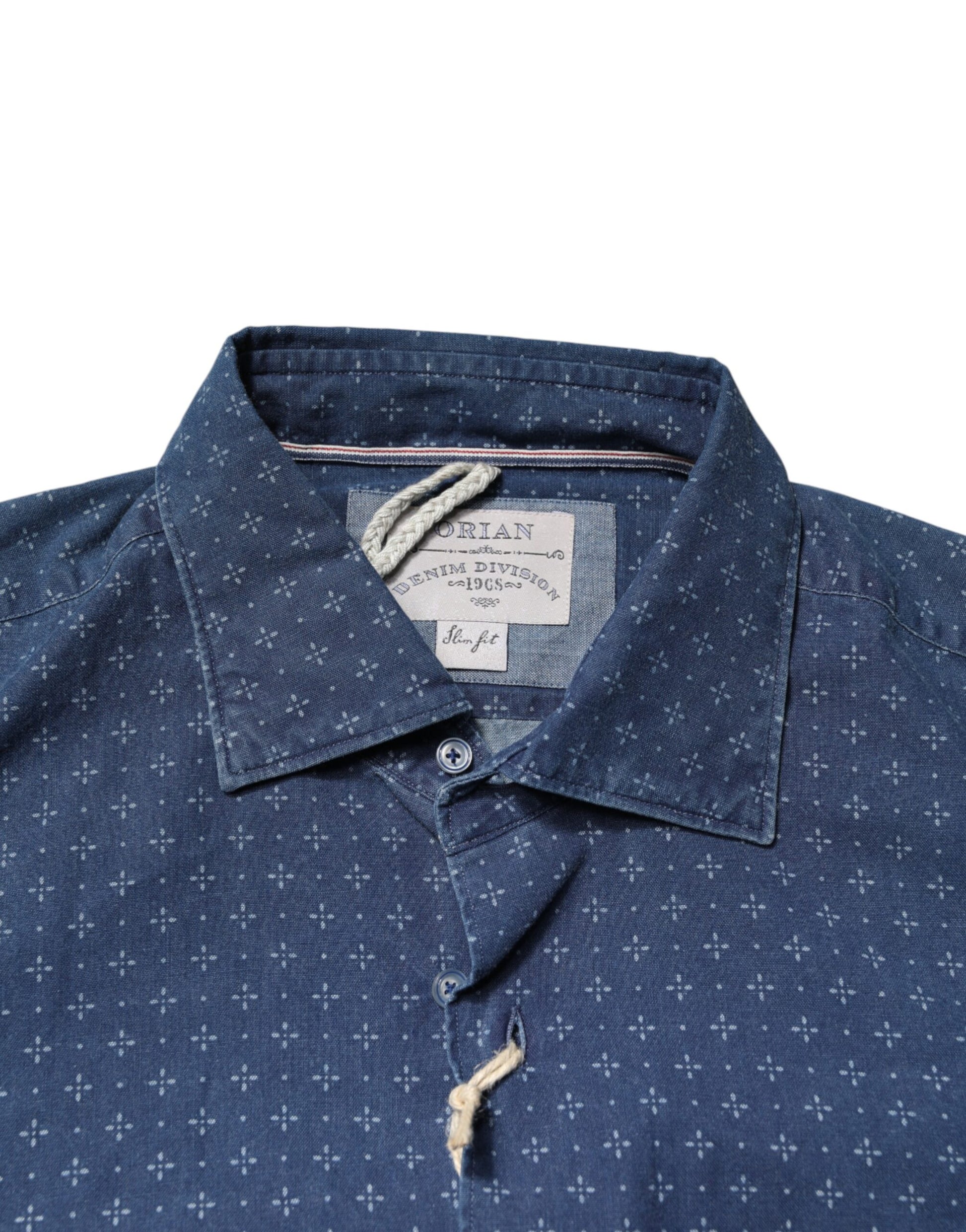 Orian 1968 Blue Dress Shirt for Men additional view