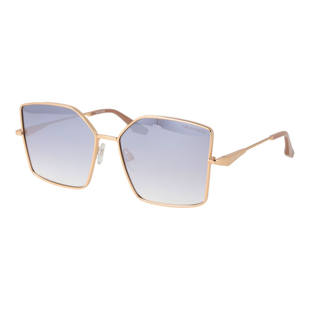 Lunettes de soleil Trussardi en métal doré